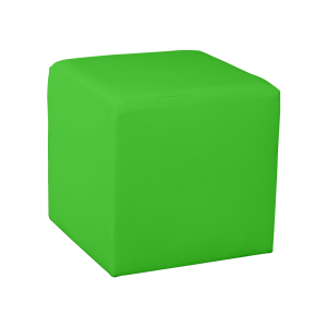 Square Cube Ottoman - Apple Green