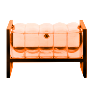Saved by the Bell Ottoman – Orange