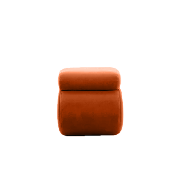 Snake Ottoman - Orange - Image 3