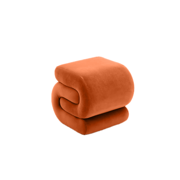 Snake Ottoman - Orange