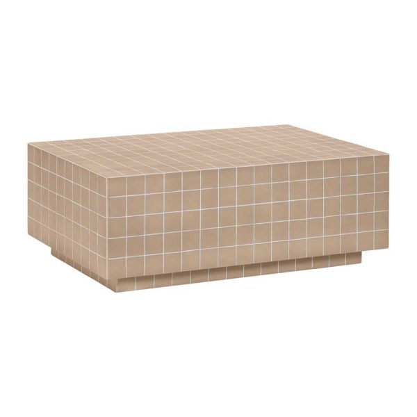 Tile Coffee Table - Brown