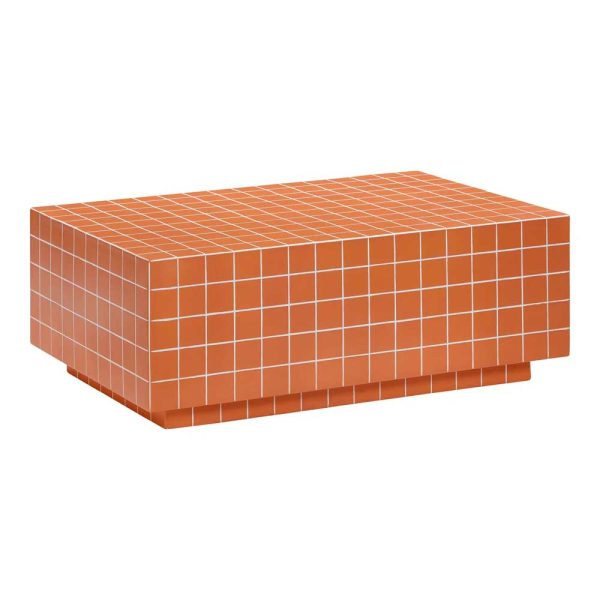 Tile Coffee Table - Orange