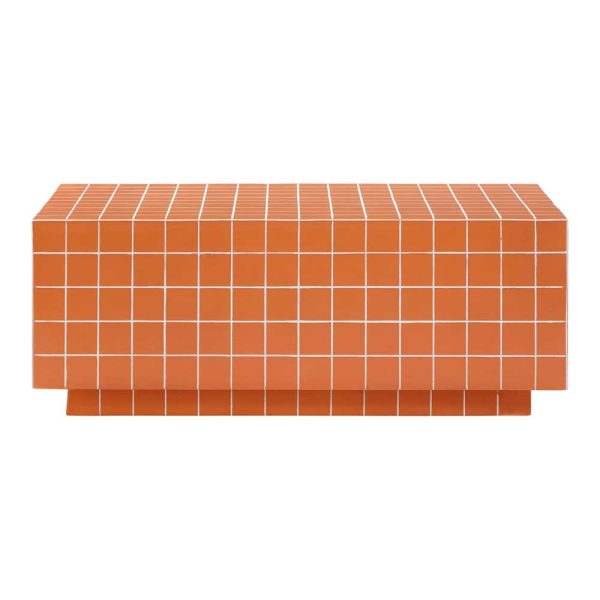 Tile Coffee Table - Orange - Image 2