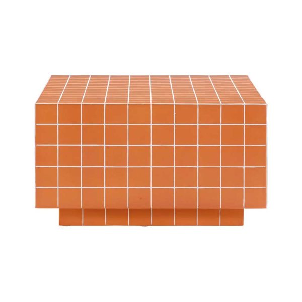 Tile Coffee Table - Orange - Image 3