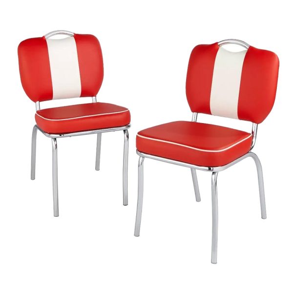 Diner Chair - Red - Image 3