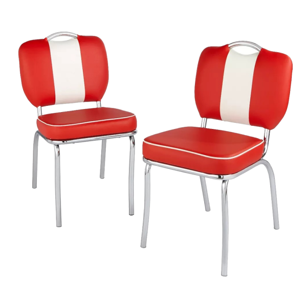 Diner Chair - Red - Image 3