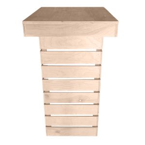 Stacked - Raw Wood