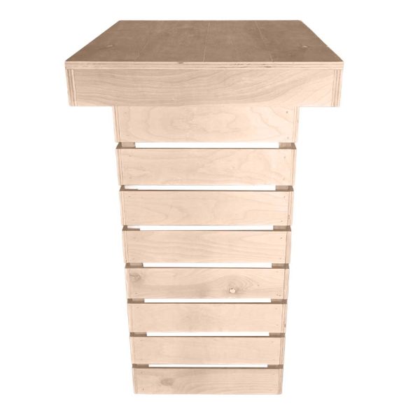 Stacked - Raw Wood