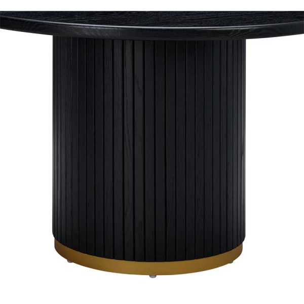 Junie Dining Table - Black (Round) - Image 2