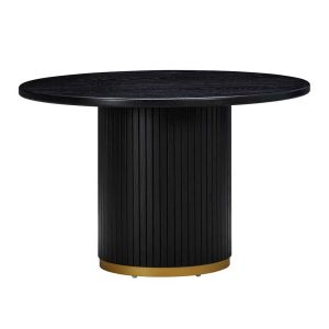 Junie Dining Table - Black (Round)