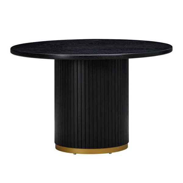 Junie Dining Table - Black (Round)