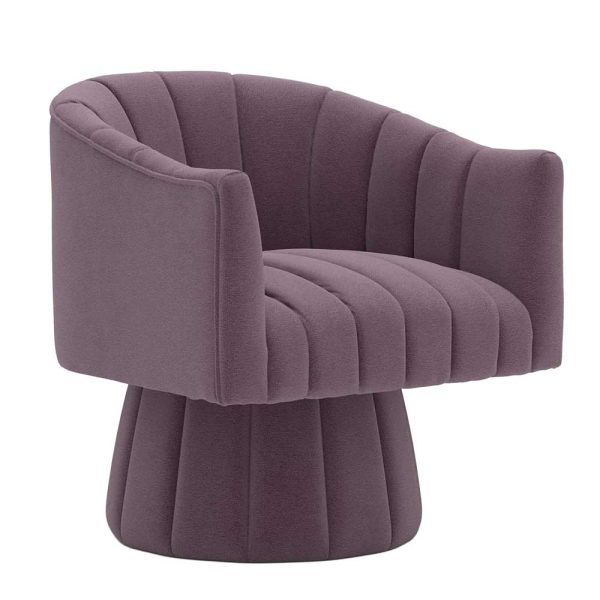 Wesley Chair - Purple Velvet