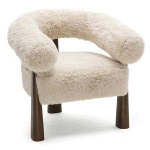 Cloud Chair - Cream Vegan Fur