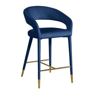 Cyrus Counter Stool - Navy Blue