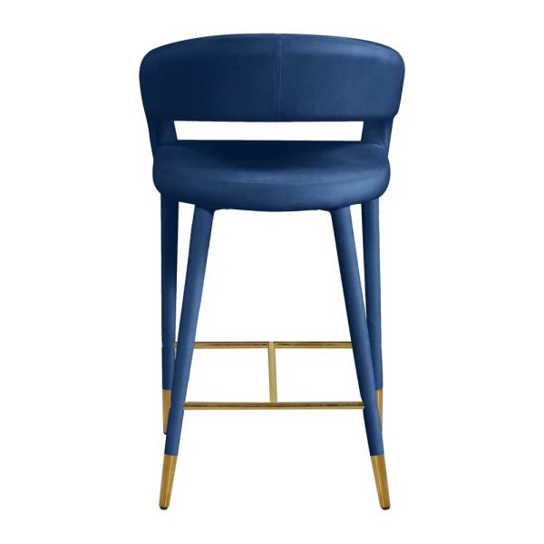 Cyrus Counter Stool - Navy Blue - Image 4