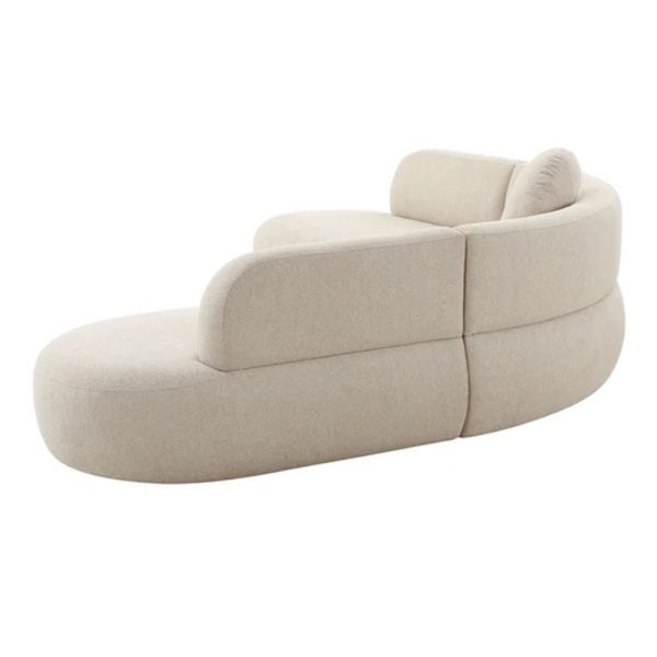 Poe Sectional - Cream - Image 3