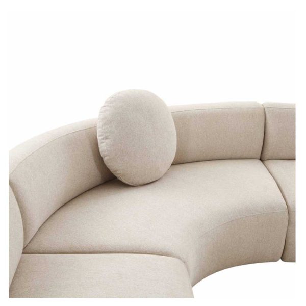 Poe Sectional - Cream - Image 4