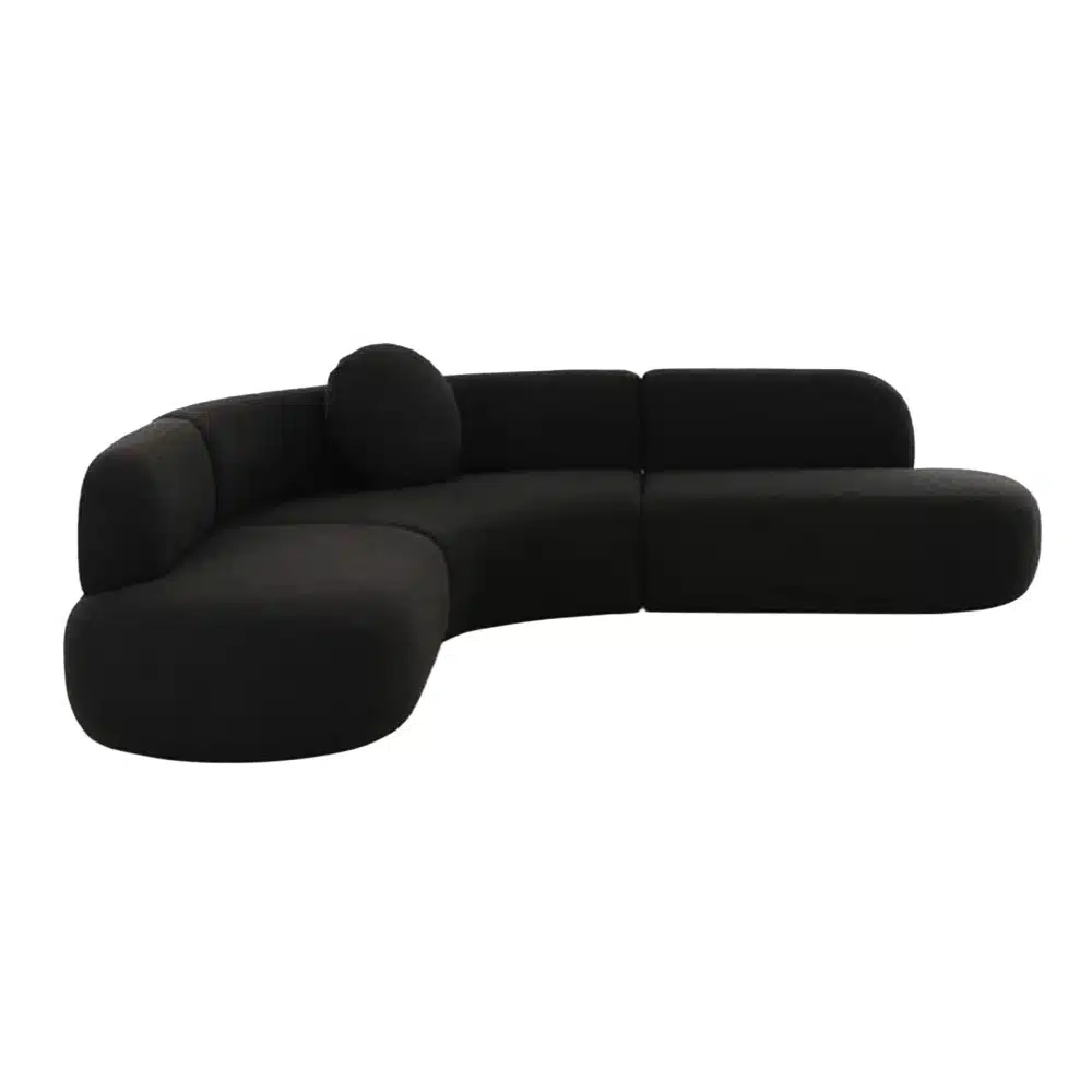 Poe Sectional - Black - Image 2