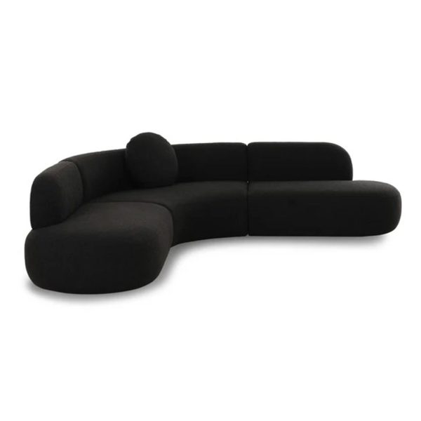 Poe Sectional - Black - Image 2