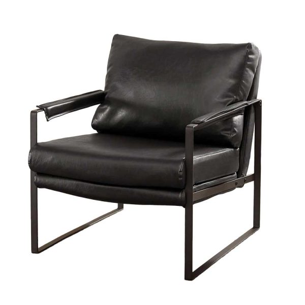 Sayer Chair - Black Leather - Image 2