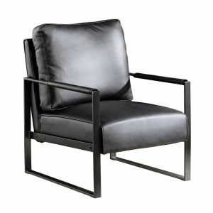 Sayer Chair - Black Leather