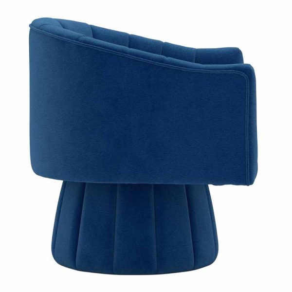 Wesley Chair - Blue Velvet - Image 3
