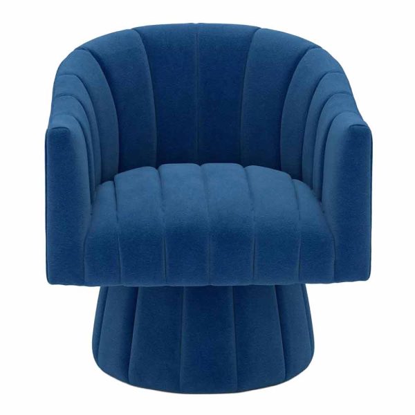 Wesley Chair - Blue Velvet - Image 2