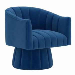 Wesley Chair - Blue Velvet