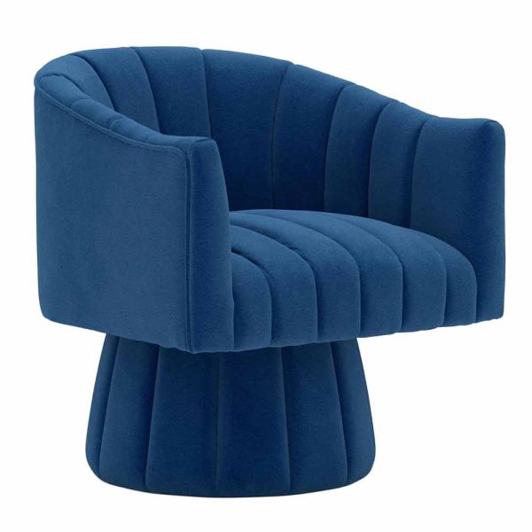 Wesley Chair - Blue Velvet