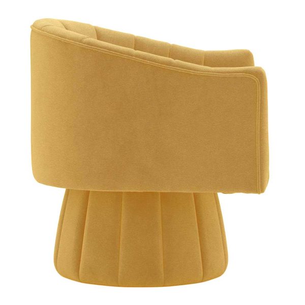 Wesley Chair - Yellow Velvet - Image 3