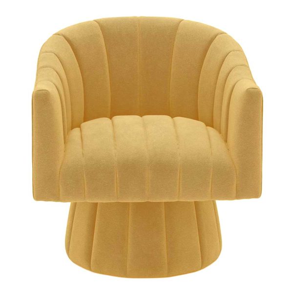Wesley Chair - Yellow Velvet - Image 2