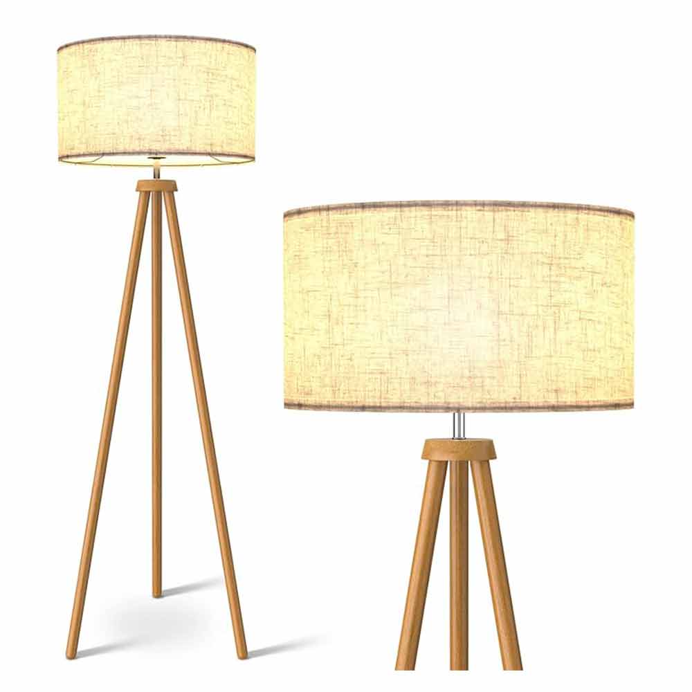 Susan Floor Lamp - Wood Base - Image 2