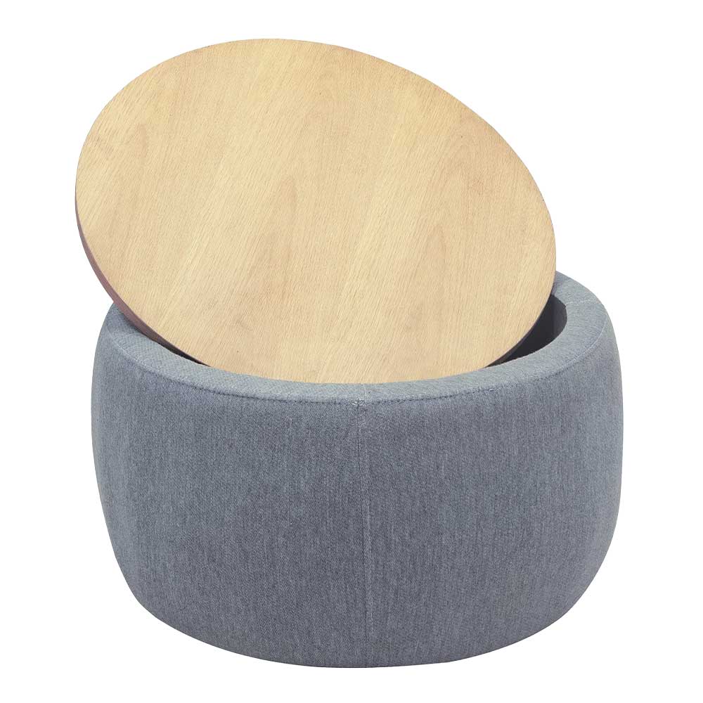 Canton Ottoman- Dark Grey - Image 2