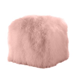 Furry Ottomans - Blush