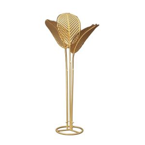 Palm Sculpture - 3 Leaf Gold
