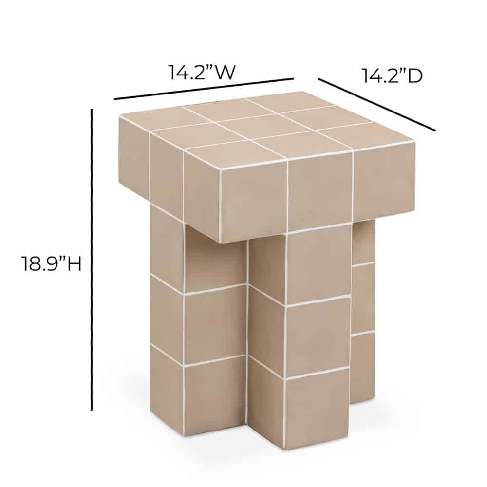 Alba Side Table - Taupe - Image 5