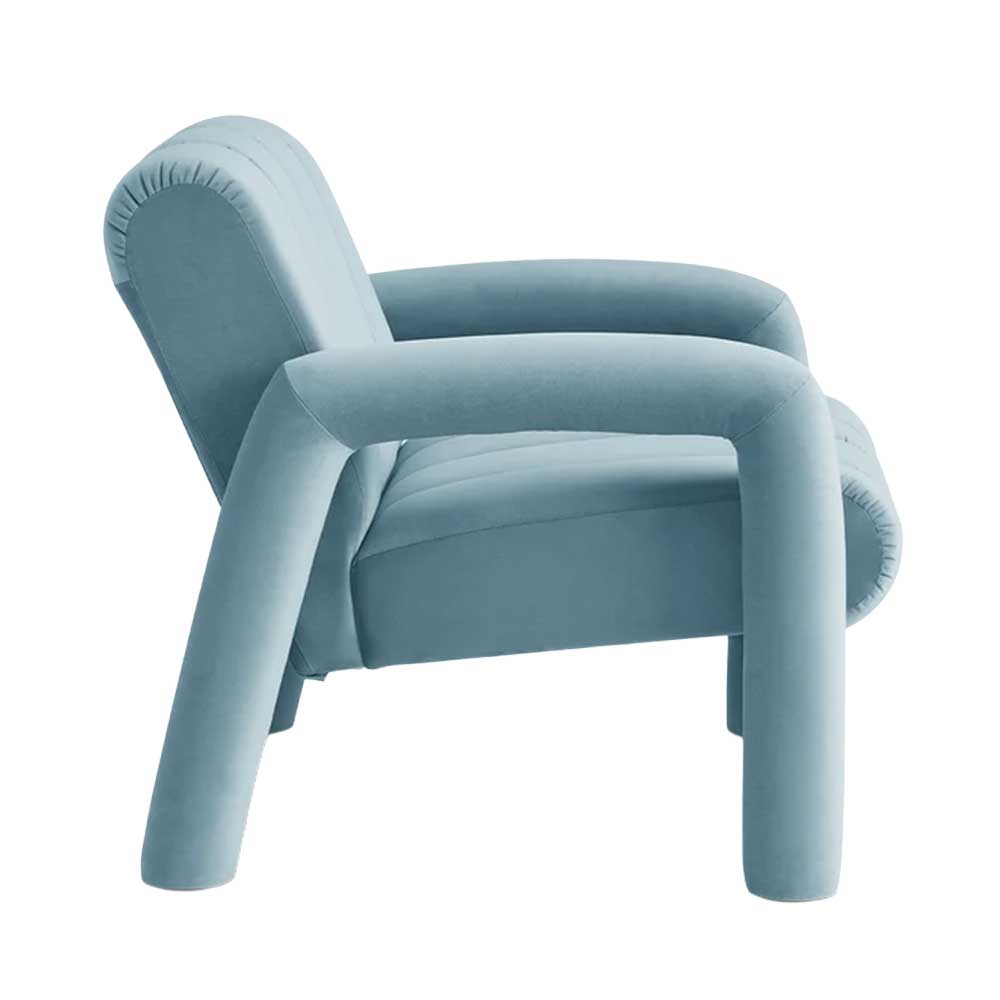 Keipert Chairs - Sky Blue Velvet - Image 2
