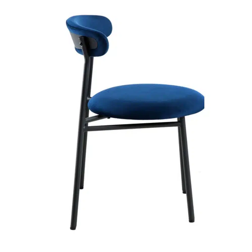 Morgan Chair - Blue Velvet - Image 4