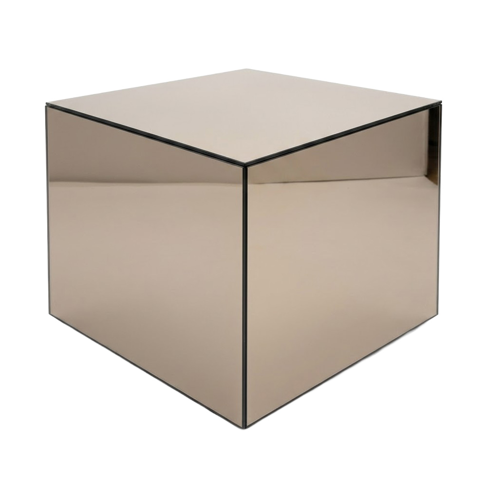 Smokey Side Table - Mirrored