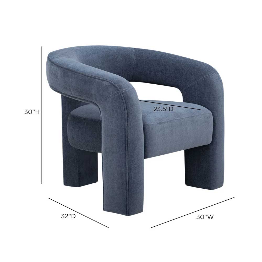Malone Chair - Blue Denim - Image 6